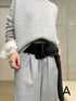 fur tail belt